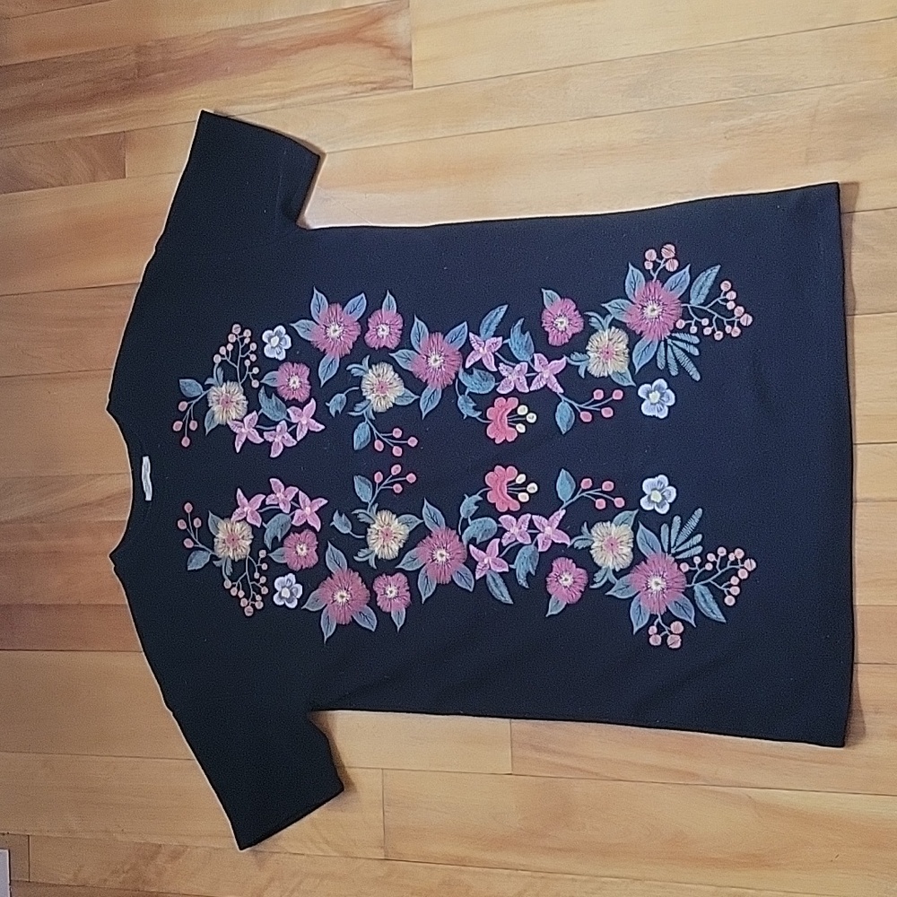 Floral black Zara women's dress size 28